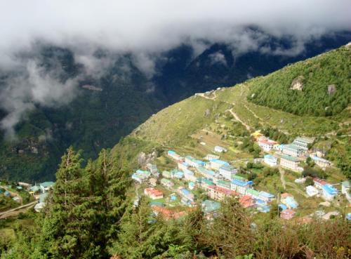 View of Namche Bazaar