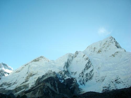 View as we stepped out of the tea-house in Gorakshep