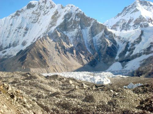Khumbu icefall at a distance